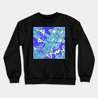 Popart lilac psy Crewneck Sweatshirt